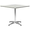 vidaXL Table de jardin Argent&eacute; 80x80x70 cm Aluminium
