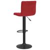 vidaXL Tabourets de bar lot de 2 rouge bordeaux velours