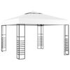 vidaXL Tonnelle de jardin 3 x 3 m Blanc