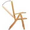 vidaXL Chaises pliables de jardin lot de 6 bois d'acacia et textilène