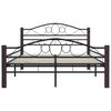 vidaXL Cadre de lit sans matelas noir métal 120x200 cm
