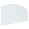 vidaXL Plaque en verre de chemin&eacute;e Transparent 120 x 60 cm Verre