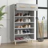 vidaXL Armoire &agrave; chaussures Sonoma gris 60x35x105 cm Bois d'ing&eacute;nierie
