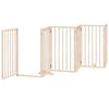 vidaXL Barri&egrave;re pour chien porte pliable 15 panneaux bois de peuplier
