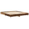 vidaXL Cadre de lit sans matelas vieux bois 200x200 cm bois ing&eacute;nierie