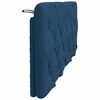 vidaXL Coussin de t&ecirc;te de lit bleu 120 cm tissu