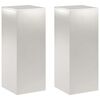vidaXL Support de Plante 2 pcs Argent&eacute; 40 x 40 x 100 cm Acier