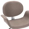 vidaXL Chaises pivotantes &agrave; manger lot de 4 taupe tissu
