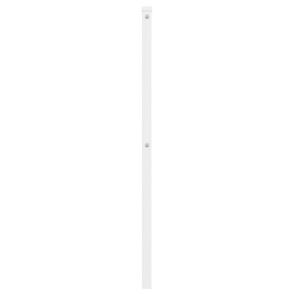 vidaXL T&ecirc;te de lit de remplacement m&eacute;tal blanc 135 cm