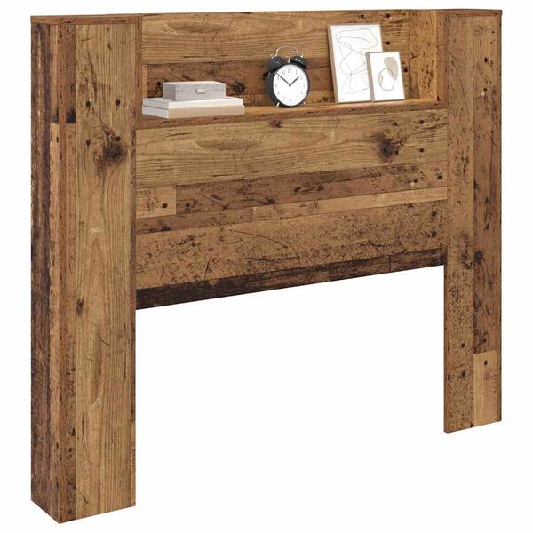 vidaXL T&ecirc;te de lit Bois ancien 120 x 15 x 103,5 cm Bois d'ing&eacute;nierie