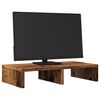 vidaXL Support de moniteur vieux bois 50x27x10 cm bois d'ing&eacute;nierie