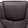 vidaXL Chaise de bureau Marron Cuir v&eacute;ritable