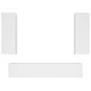 vidaXL Ensemble de meubles TV 4 pcs Blanc Bois d'ing&eacute;nierie