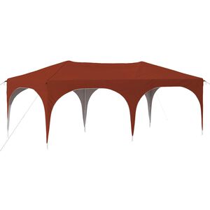 vidaXL Tente de f&ecirc;te pop-up 575 x 288 x 245 cm Terre cuite