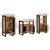 vidaXL Ensemble de mobilier de salle de bain avec tiroir 3 pcs