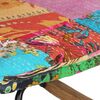 vidaXL Chaise &agrave; bascule Multicolore Toile patchwork