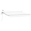 vidaXL Auvent r&eacute;tractable &eacute;lectrique Blanc 3,5 x 2 m