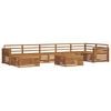 vidaXL Ensembles de canap&eacute;s 8 pcs Naturel Bois d'Acacia Massif