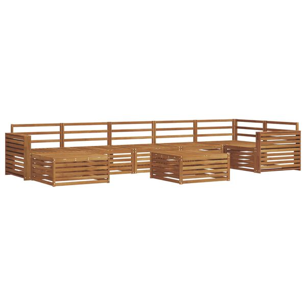 vidaXL Ensembles de canap&eacute;s 8 pcs Naturel Bois d'Acacia Massif