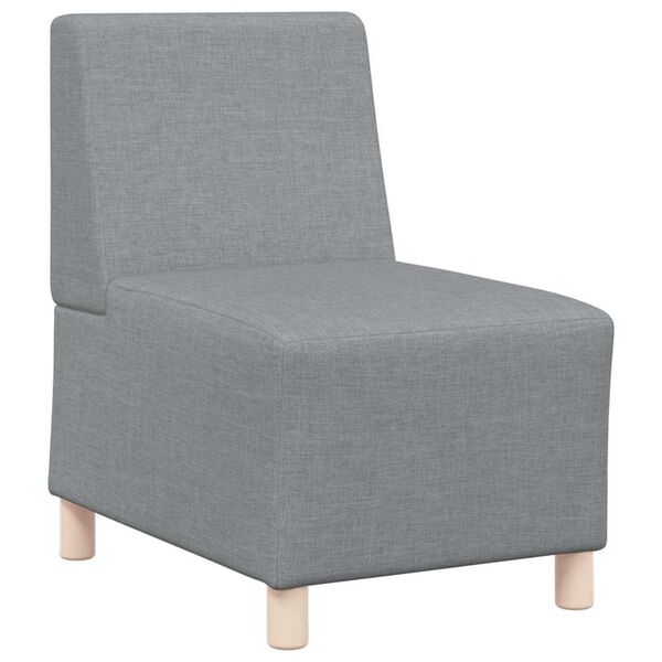 vidaXL Unit&eacute; de Sofa Modulaire Sans Accoudoirs 2 pcs Gris clair