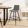 vidaXL Tabouret de bar Gris clair Velours