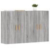 vidaXL Armoires murales 2 pcs sonoma gris bois d'ingénierie