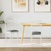 vidaXL Chaise de salle à manger 2 pcs Blanc et Gris Bois Massif