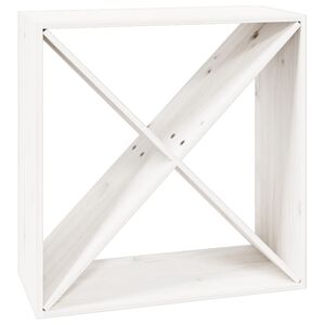 vidaXL Armoire &agrave; vin Blanc 62x25x62 cm Bois de pin massif