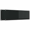 vidaXL Cr&eacute;dence de cuisine 2 pcs Noir 120 x 40 cm verre tremp&eacute;