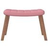 vidaXL Chaise de relaxation avec repose-pied Rose Velours