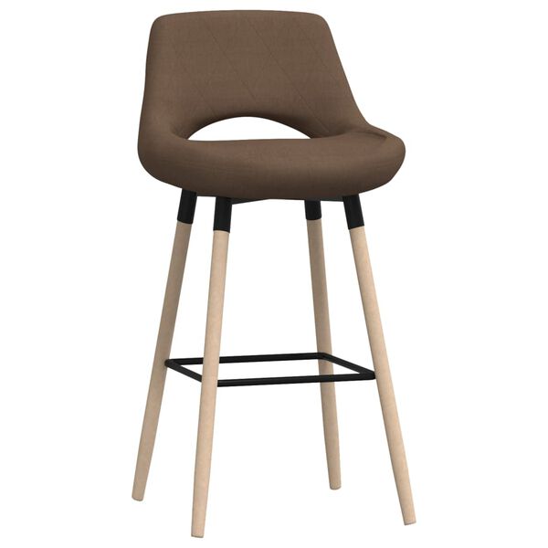 vidaXL Tabourets de bar lot de 2 taupe tissu