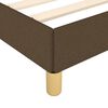 vidaXL Cadre de lit sans matelas marron fonc&eacute; 90x190 cm tissu
