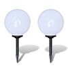 vidaXL Lampes d'all&eacute;e &agrave; LED 2 pcs 30 cm avec piquet de sol