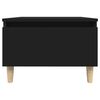 vidaXL Tables d'appoint 2 pcs Noir 50x46x35 cm Bois d'ing&eacute;nierie
