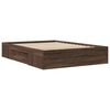 vidaXL Cadre de lit sans matelas ch&ecirc;ne marron 140x190 cm