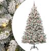 vidaXL Sapin de No&euml;l artificiel 210 cm 300 LED Blanc chaud