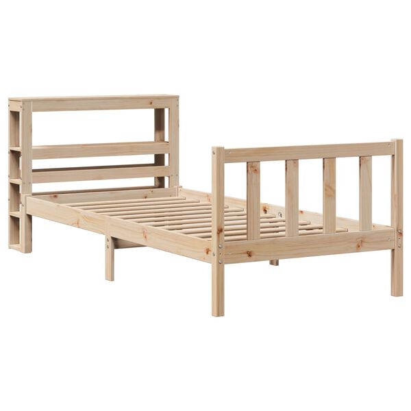 vidaXL Cadre de lit sans matelas 90x200 cm bois de pin massif