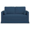 vidaXL Canap&eacute; Bleu Dimensions globales: 139 x 78 x 80 cm (l x P x H)