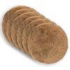 vidaXL Housse de coussin 6 pc HEERLEN Taupe Diam. 60 cm Fleece PV