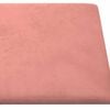 vidaXL T&ecirc;te de lit murale 12 pcs Rose 30 x 30 cm Velours