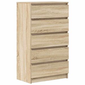 vidaXL Commode Ch&ecirc;ne sonoma 60x36x103 cm Bois d'ing&eacute;nierie