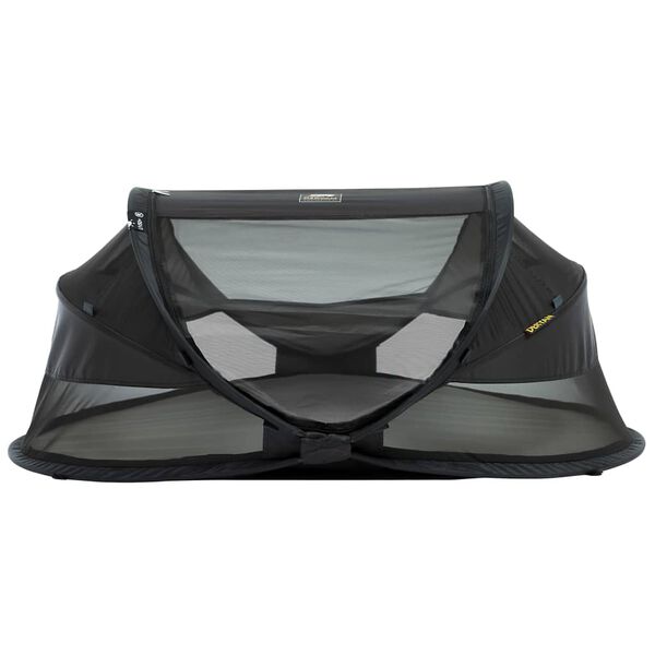 DERYAN Lit d'enfant de voyage escamotable Baby Luxe moustiquaire Noir
