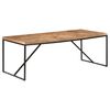 vidaXL Table à dîner 200x90x76 cm Bois massif d'acacia et de manguier