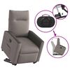 vidaXL Fauteuil inclinable &eacute;lectrique taupe tissu