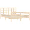 vidaXL Cadre de lit sans matelas 160x200 cm bois massif