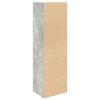 vidaXL Bibliothèque gris béton 31x24x102 cm bois d'ingénierie