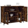 vidaXL Buffet chêne fumé 100x35x75 cm bois d'ingénierie