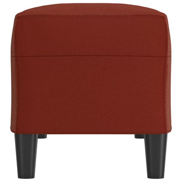 vidaXL Banc Rouge bordeaux 100x35x41 cm Similicuir