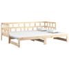 vidaXL Lit coulissant sans matelas bois de pin massif 2x(90x200) cm