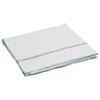 vidaXL Chiffon de nettoyage 50 pcs blanc et des rayures vertes 50x60cm